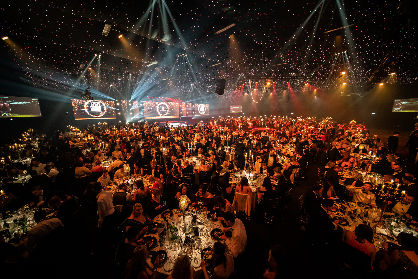 Venue set up at awards show