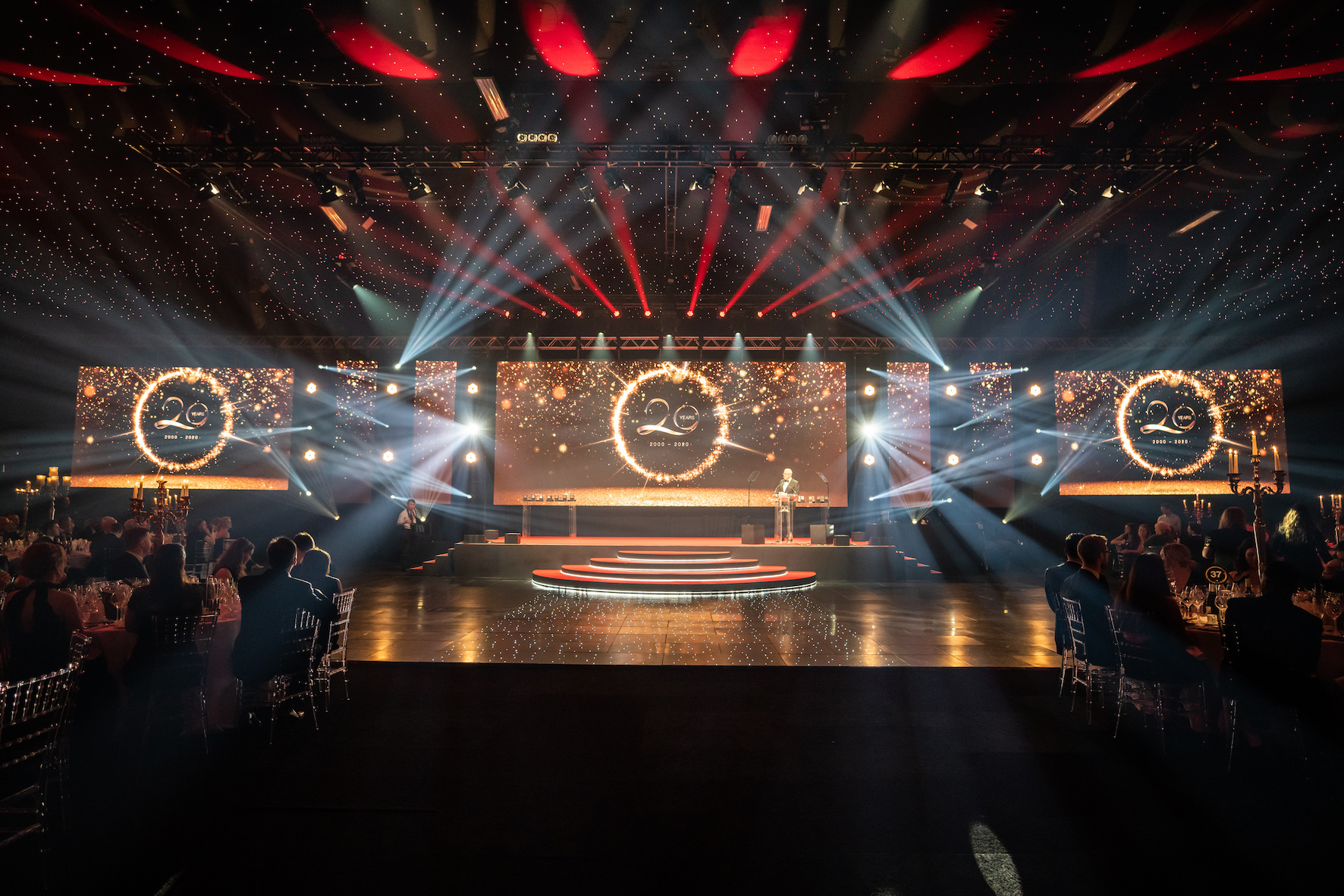view of stage at award show