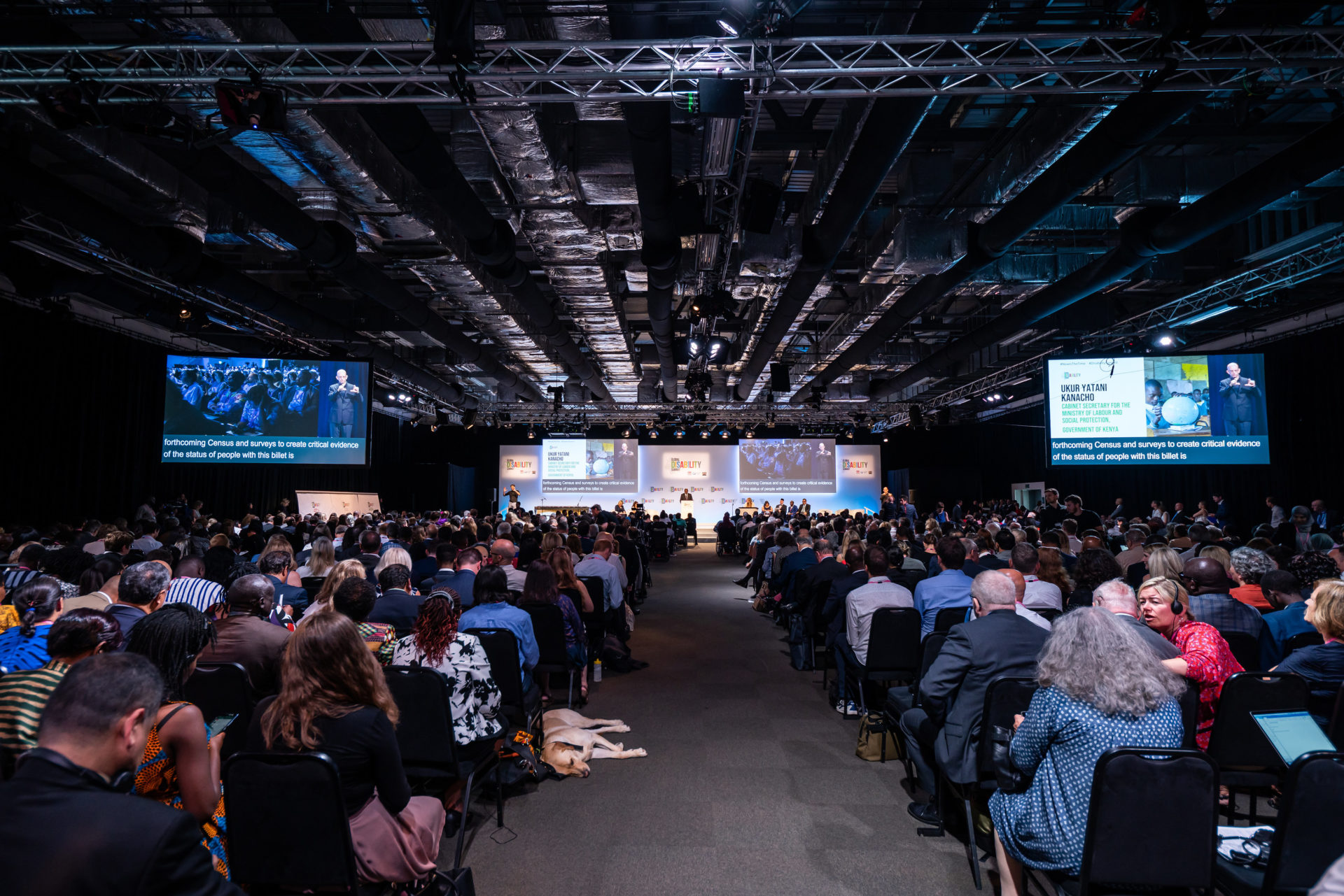 View of stage at conference organised by Smart Live